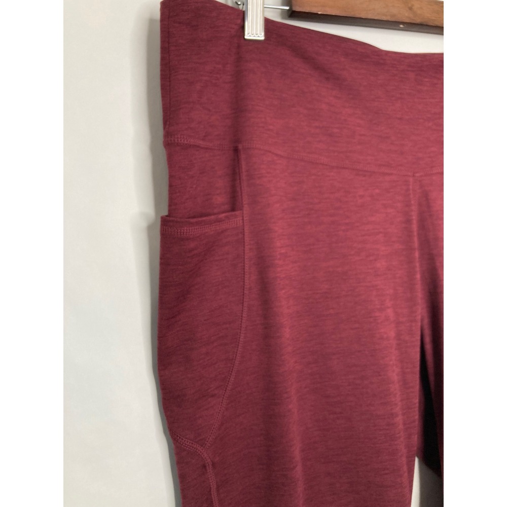 J.Jill Fit Performance High-Rise Bootcut Pants Red Heather XL Petite Workout Gym - Picture 3 of 8